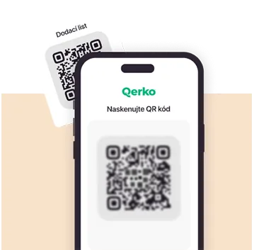 Naskenování QR kódu při převzetí